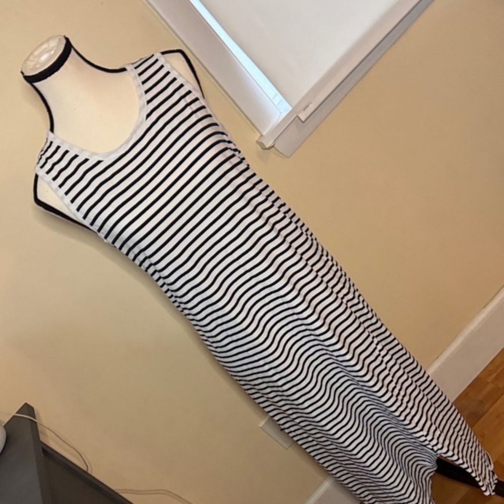 Frank & Eileen tee lab women’s S long maxi dress sleeveless striped summer dress